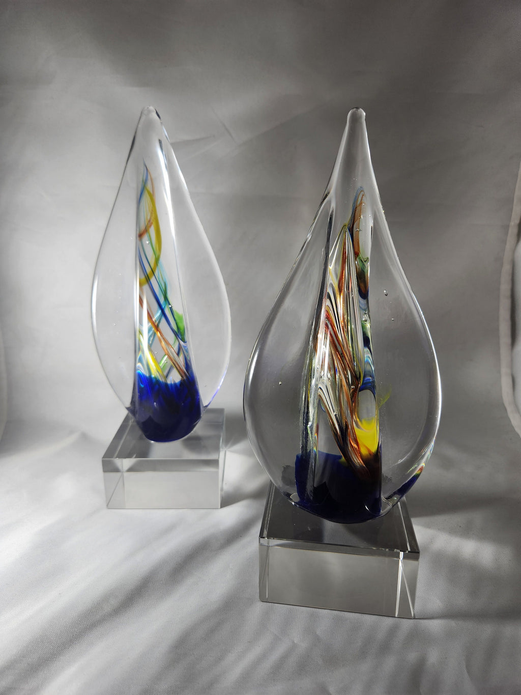 Art Glass Sculpture Engraved Recognition Award Professional Laser Personalized Gift Employee Appreciation Corporate Award Executive
