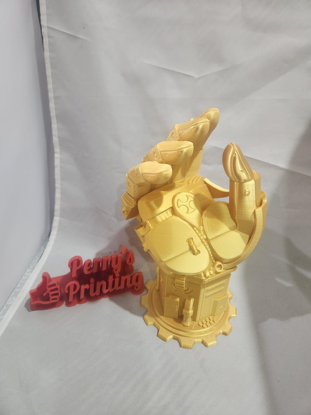 Robot Hand Controller Stand 3D Printed Holder for Xbox, PS5, Switch – Gaming Desk Accessory –Cyberpunk Robot – Futuristic Arm