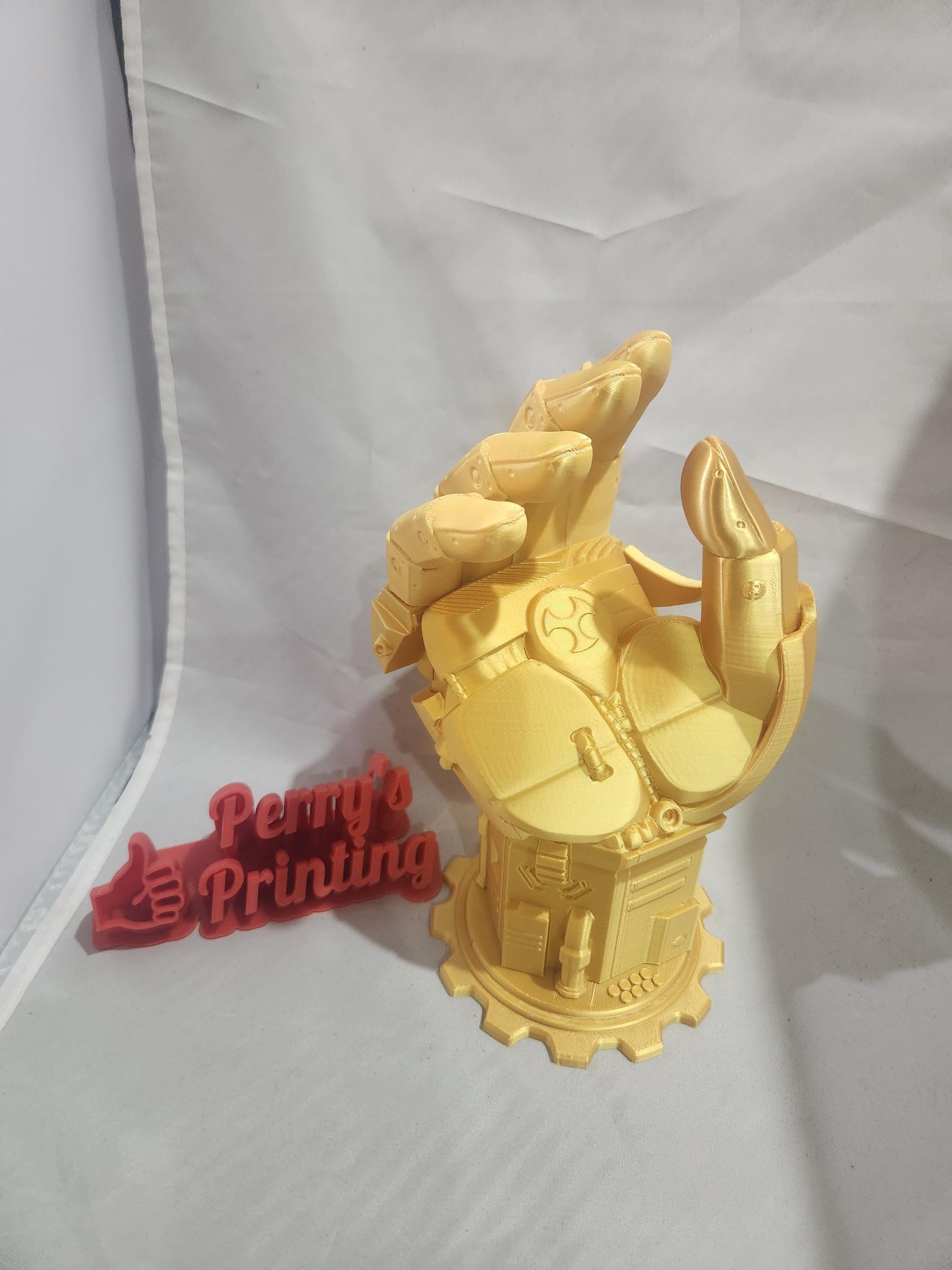 Robot Hand Controller Stand 3D Printed Holder for Xbox, PS5, Switch – Gaming Desk Accessory –Cyberpunk Robot – Futuristic Arm