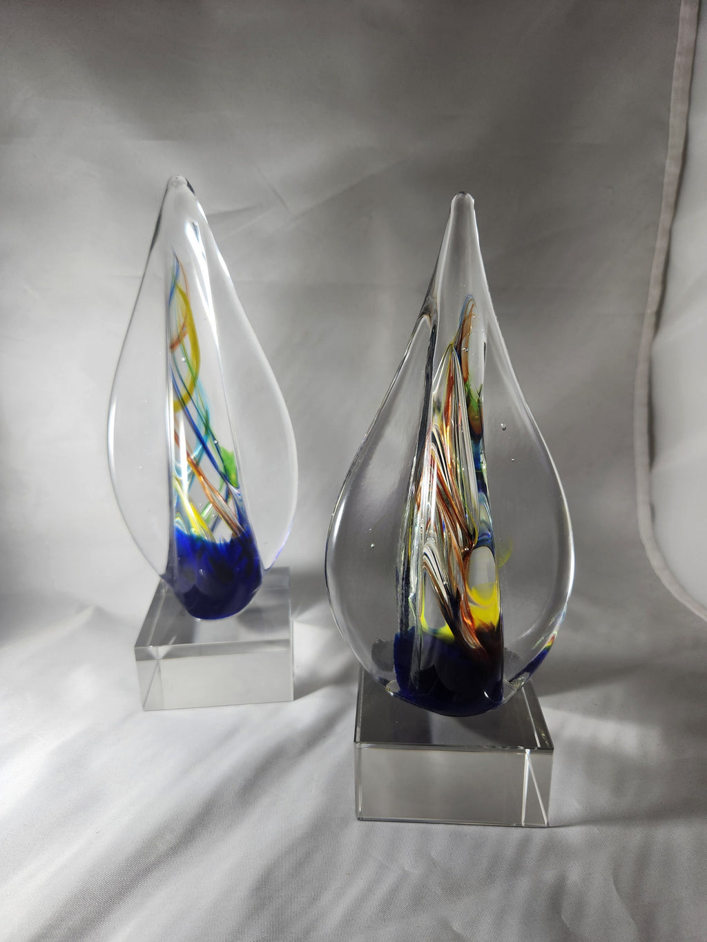 Art Glass Sculpture Engraved Recognition Award Professional Laser Personalized Gift Employee Appreciation Corporate Award Executive